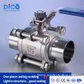 1000wog Food Grado BW End 3pc Ball Valve